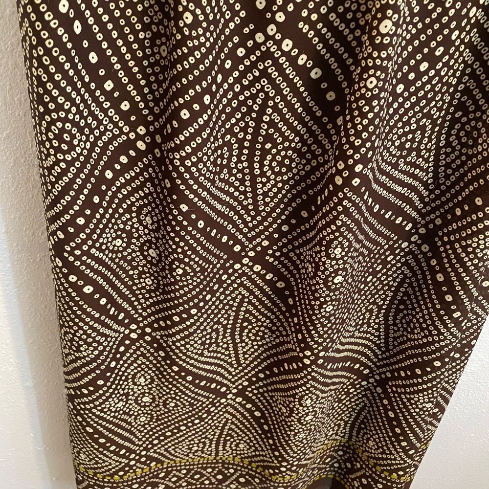 MSK Dillard's 12 Brown Maxi Tank Dress Lined Forest Coquette Dainty Romantic - Picture 8 of 10